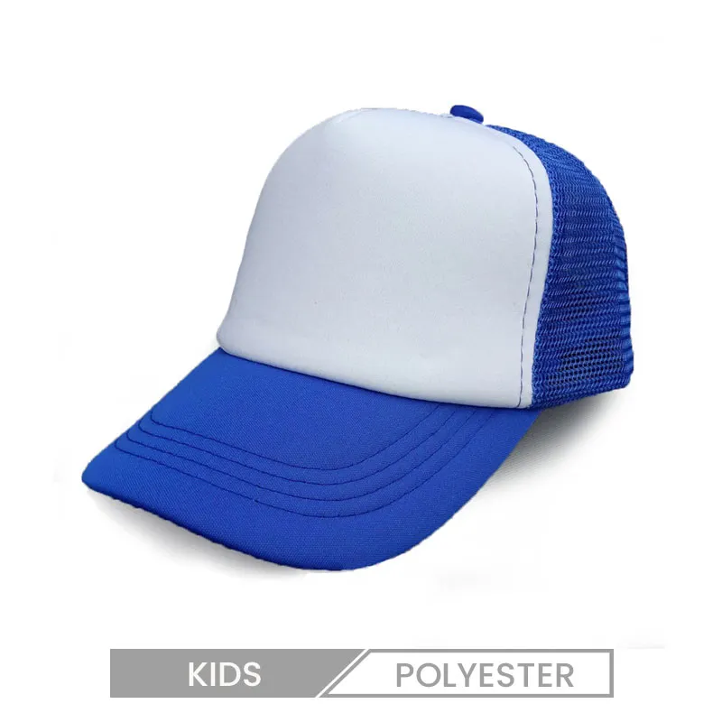 Custom Kids Color Blocking Mesh Cap Trucker Hat